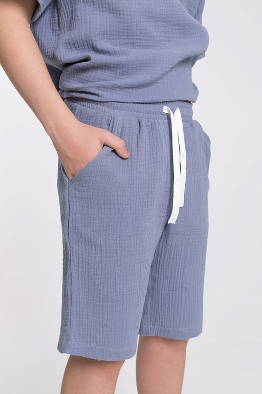 Шорты М224043в Серо-голубой