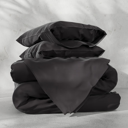 Постельное бельё Этель Дуэт Tencel 155*210см-2шт, 230*245см, 50*70см-2шт, цвет чёрный  фото 4