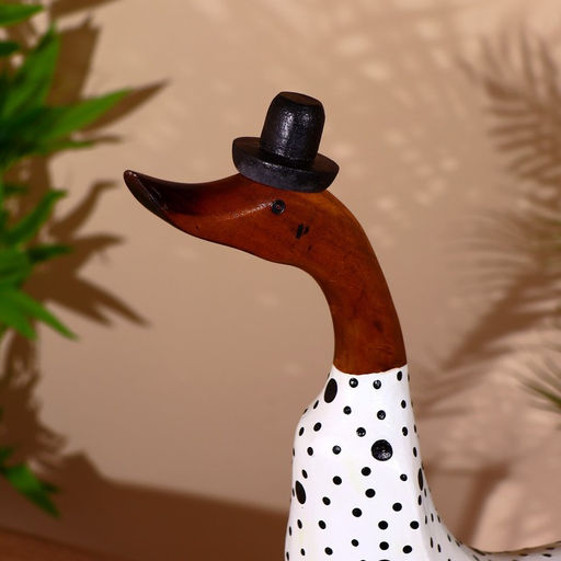 Сувенир «Утка ч/б», 45 см, дерево