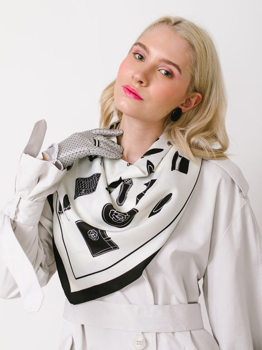 Большой, мягкий, тонкий и очень нежный двусторонний платок - Tantino фото 5