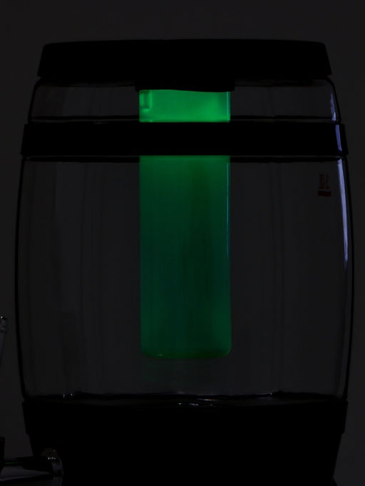 Пивной бочонок «Банный», колба 3 л, ёмкость для льда, подсветка, пластик, чёрный