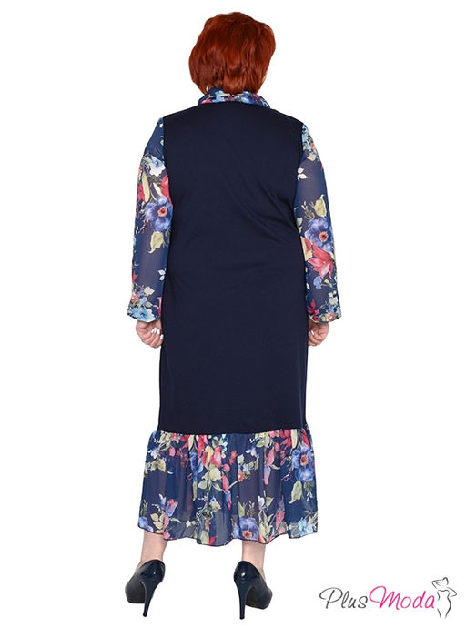 Платье Модель №1553 размеры 44-84 - Plusmoda фото 4
