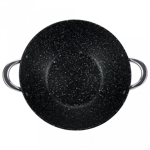 Казан чугунный "Linea FRITTO" 4,4л, д30см, h32см, антипригарное покрытие, крышка из закаленного стекла с пароотводом и арома-дозатором, "Regent" (Китай) Подходит для всех видов плит, включая индукционную.