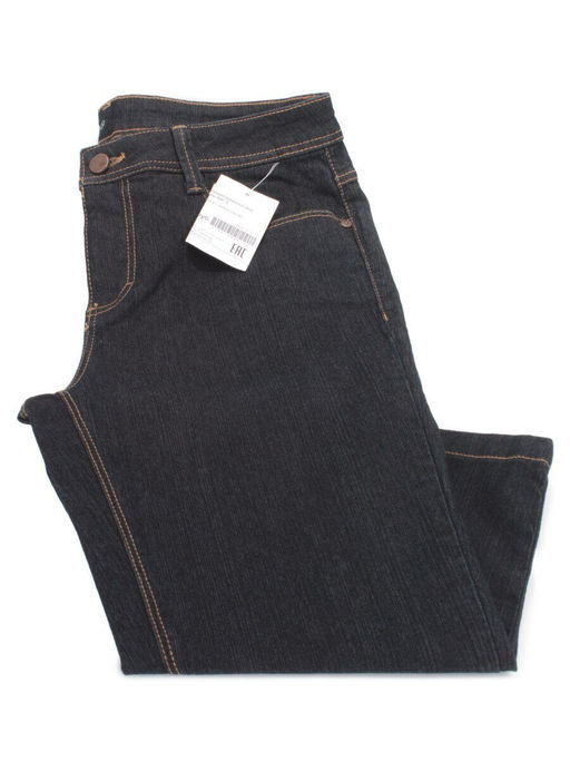 9163 DK. BLUE Джинсы капри женские