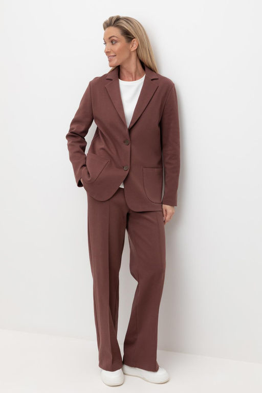 ЕВТ 4099/глубокий коричневый брюки жен