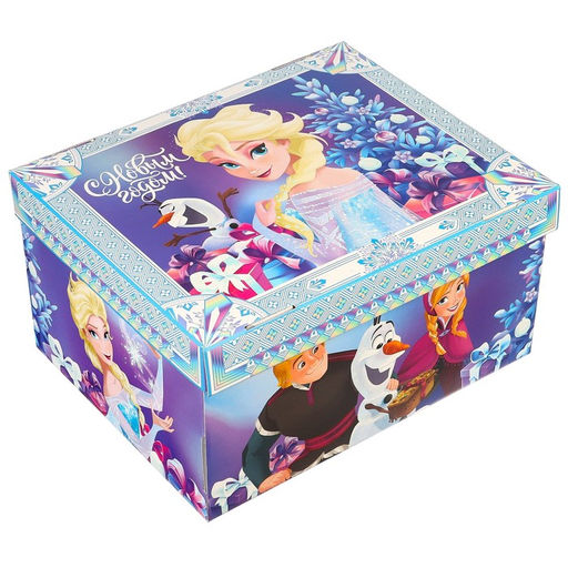 Коробка складная, с крышкой, 31 х 25,5 х 16 см С Новым годом, Холодное сердце - Disney фото 2