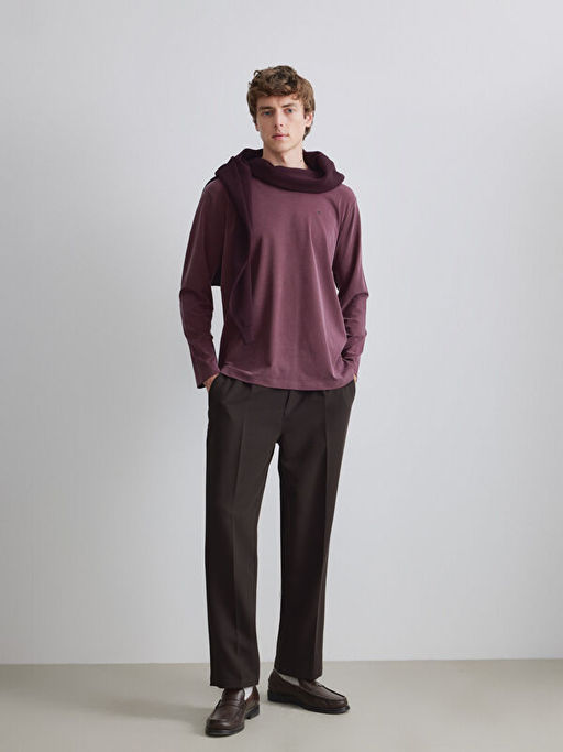 Bisiklet Yaka Erkek Triko Kazak