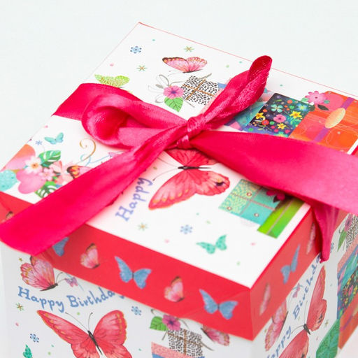 Цена за 12 шт. Коробка Самосборная Бабочки 10х10х10 см - Simaland фото 3