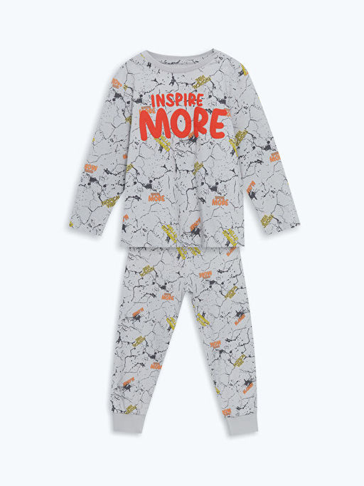 Bisiklet Yaka Erkek ?ocuk Pijama Tak?m?