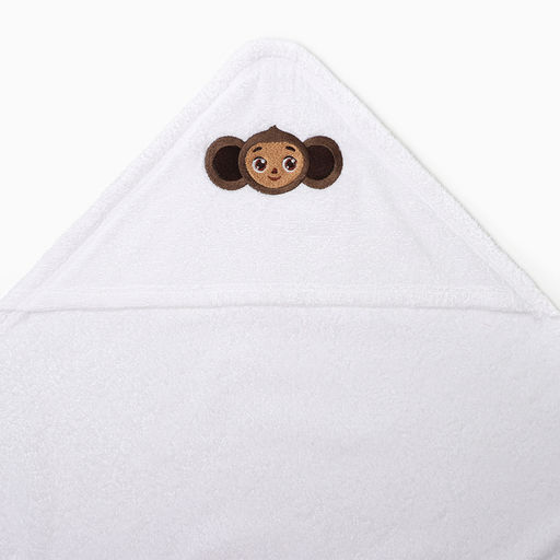 Махровое полотенце с уголком Чебурашка 75*75 см, хлопок 100% - Крошка я фото 3