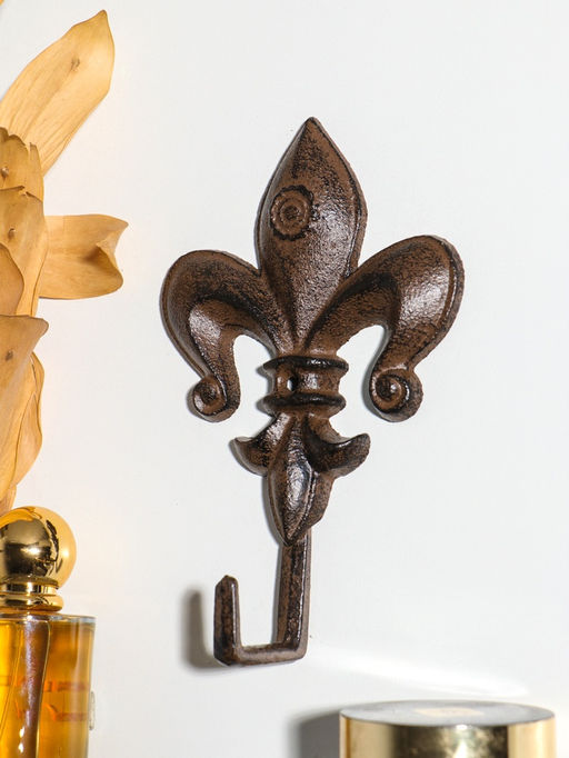 Крючок декоративный чугун "Геральдическая лилия" 17,5х11х4,2 см