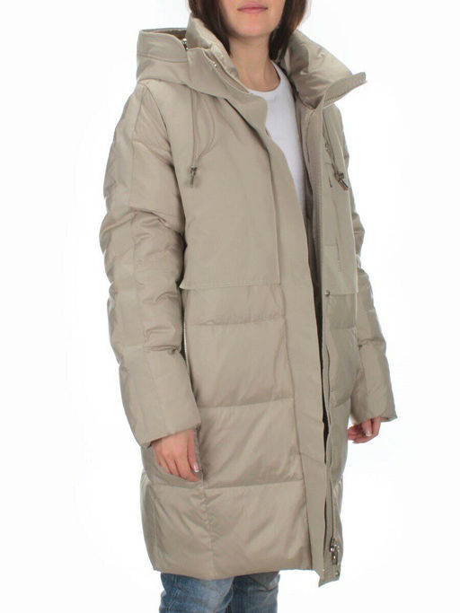 C223 GRAY/BEIGE Куртка зимняя женская (200 гр. холлофайбера) - Fashion фото 8