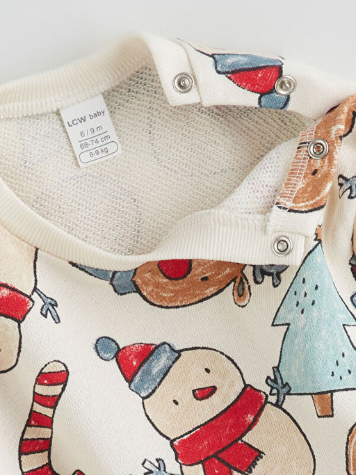 Y?lba?? Temal? Erkek Bebek Sweatshirt ve E?ofman Alt?