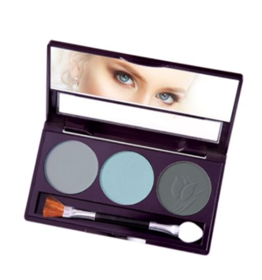 Latuage Тени для век SMART TOUCH 3-х цветные тон 308 синий-голубой