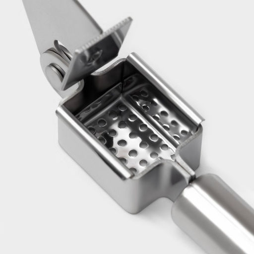 Пресс для чеснока Доляна Металлик, 18.5 см, серебристый  фото 5