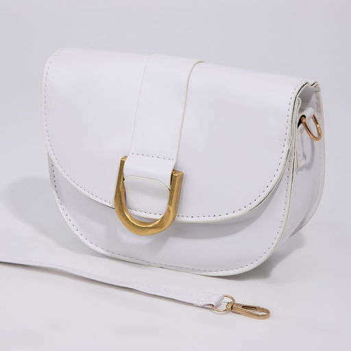 Сумка-мессенджер на магните, цвет белый - Simaland фото 4