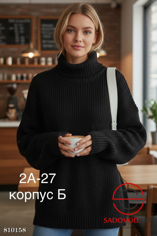 Свитер водолазка вязанная - Bruno фото 3