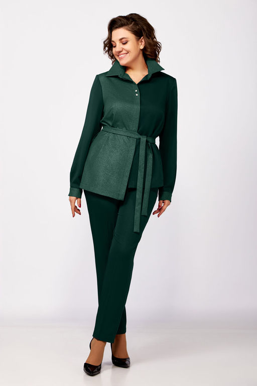 Костюм Olga Style С885 зеленый