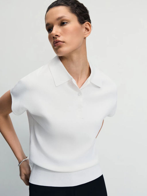 Джемпер поло из вискозы / Zarina  фото 2