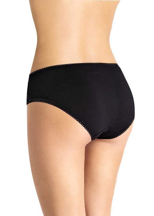 CLE C049к Трусы жен.Кружево хлопок чёрный - Clever wear фото 2