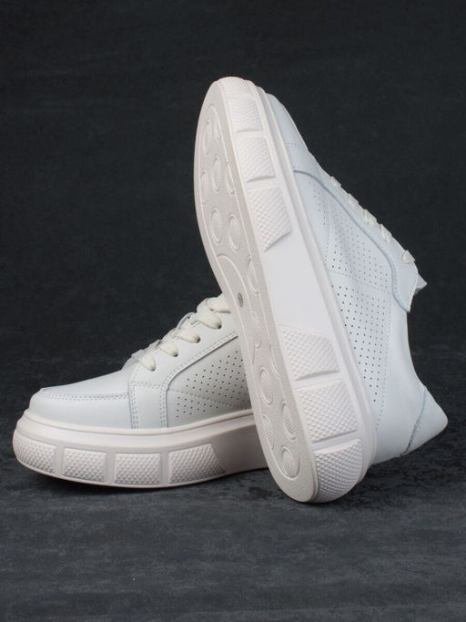 05-PDE35-2 BEIGE Кроссовки женские (натуральная кожа)