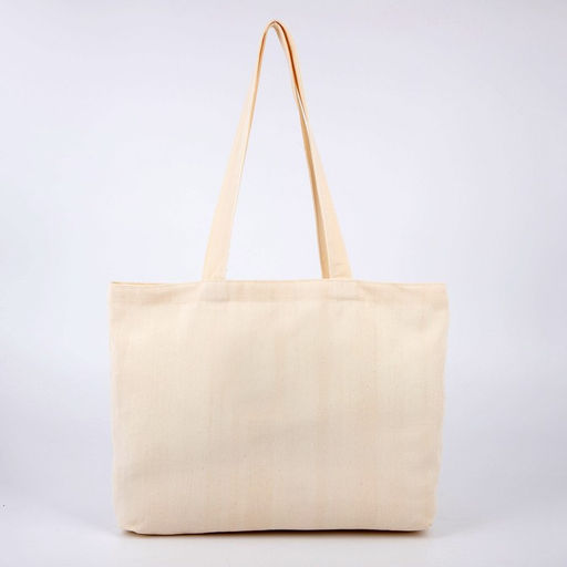 Сумка-шопер без молнии, без подкладки, цвет бежевый - Nazamok фото 8