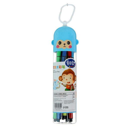 Фломастеры 12 цветов, в тубусе, вентилируемый колпачок МИКС - Simaland фото 7