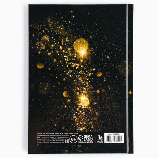 Дневник для музыкальной школы твердая обложка 40 л. «Золотой скрипичный ключ»