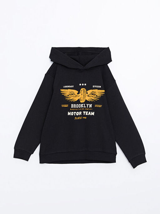 Kap??onlu Erkek ?ocuk Sweatshirt