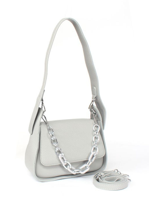 Сумка женская искусственная кожа Ch&K-8829, 1отд, плечевой ремень, серый SALE 257631 - Adelia фото 6