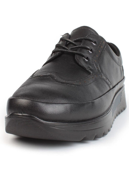 03-5301 BLACK Полуботинки женские (натуральная кожа)