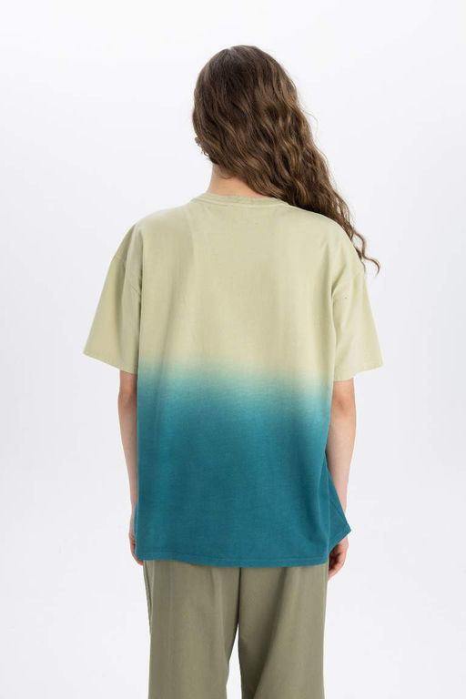 Футболка Oversize с круглым вырезом и короткими рукавами Rolling Stones - Defacto фото 6