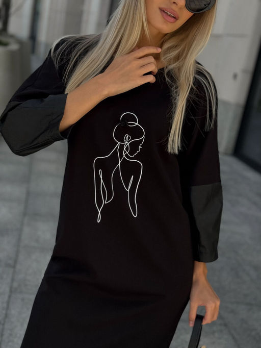 Платье DilanaVIP 2117 черный - Dilana vip фото 4