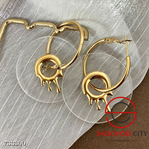 Плавящиеся серьги кольца женская