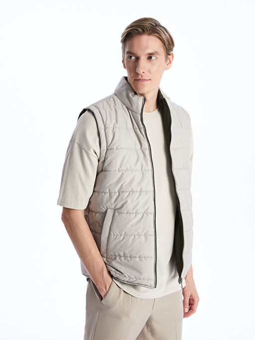 Standart Kal?p Dik Yaka Erkek ?i?me Yelek