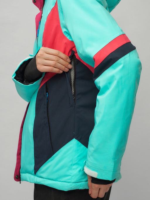 Горнолыжный костюм женский бирюзового цвета 02201Br - Chunmai фото 14