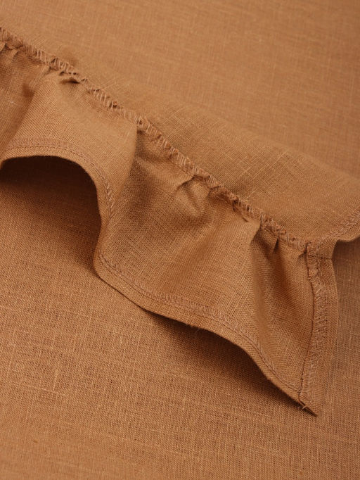 Дорожка на стол «Этель» Ivory, 40×150 см, коричневая, лён 100%