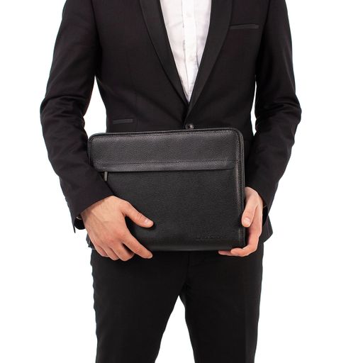 Мужская кожаная папка Orland Black - Lakestone фото 8