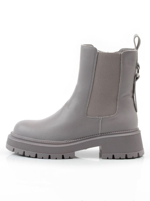 04-PAT174-2Z GRAY Ботинки зимние женские (натуральная кожа, 100% шерсть)