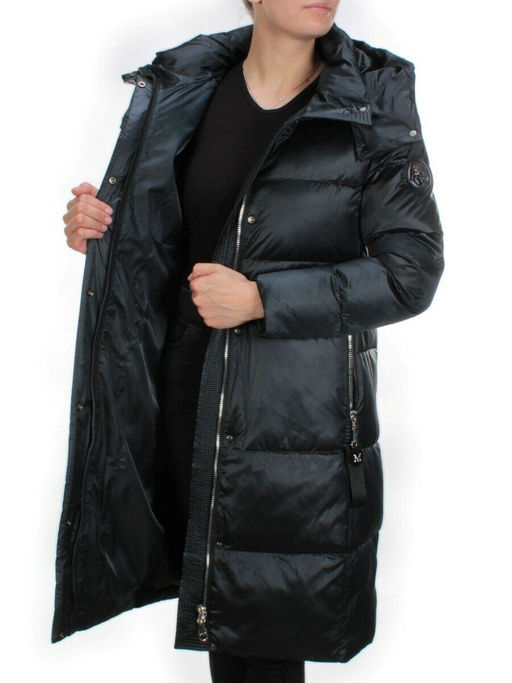 9110 DARK GREEN Пальто зимнее женское FLOWERROVE (200 гр. холлофайбера) - Fashion фото 8