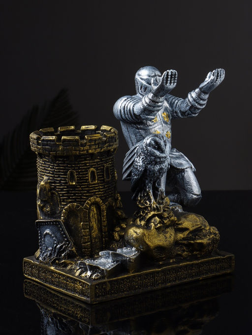 Органайзер для канцелярии «Рыцарь с совой», 15.5×14.5×9 см