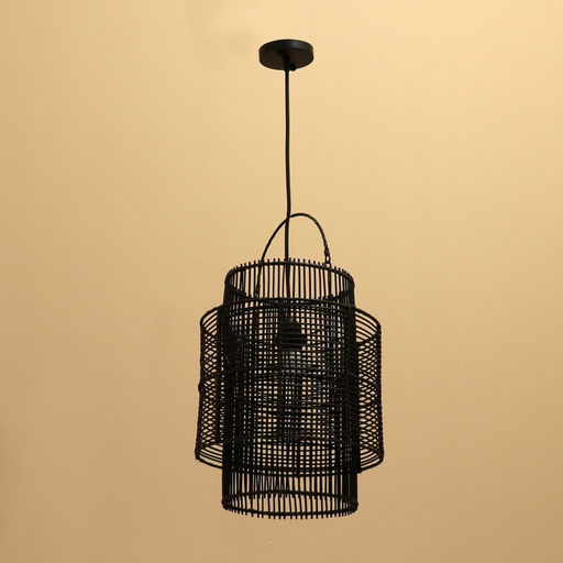 Светильник потолочный из ротанга «Тедди», 1×120 Вт, Е27, 30×30×40 см