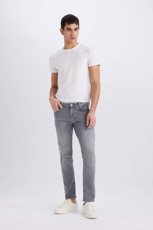 Pedro Slim Fit Dar Kal?p Normal Bel Dar Paca Jean Pantolon - Defacto фото 3