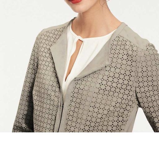 Кожаное пальто, песочное - Linea tesini фото 6