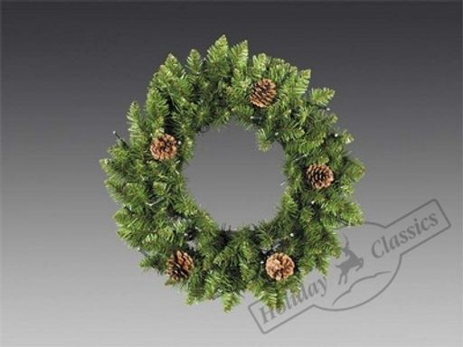 Венок еловый Алтайские горы с шишками d=50 см - Holiday classics фото 3