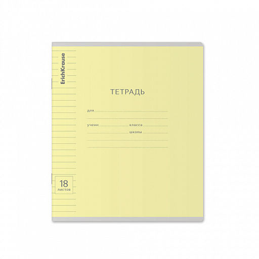Цена за 200 шт. Тетрадь школьная ученическая ErichKrause Классика Visio зеленая, 18 листов, клетка (в плёнке по 10 шт.)  фото 49