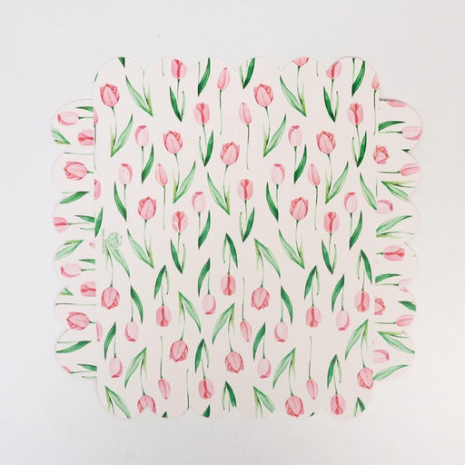 Цена за 5 шт. Коробка для печенья, кондитерская упаковка с пластиковой крышкой, 8 марта, 21?21?3 см