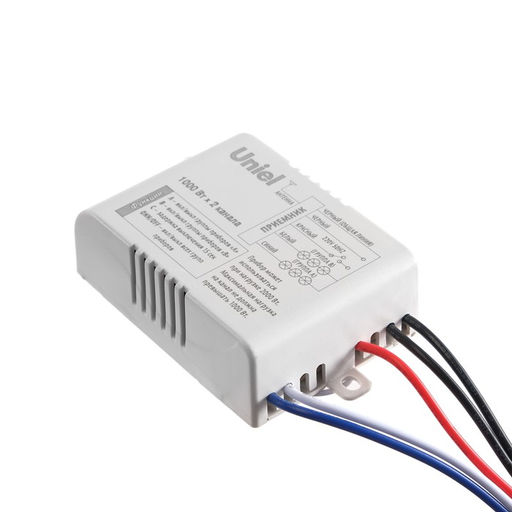 Пульт управления светом Uniel UCH-P005-G2-1000W-30Ml, 2 канала × 1000 Вт, радиус действия 30 м