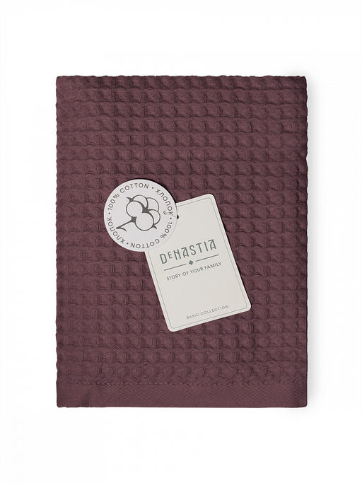 Полотенце для лица 50x90 марсала вафельное полотно