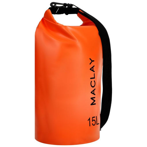 Гермомешок туристический Maclay 15L, 500D, цвет оранжевый  фото 5
